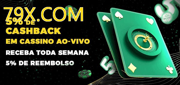 Promoções do cassino ao Vivo 79X.COM